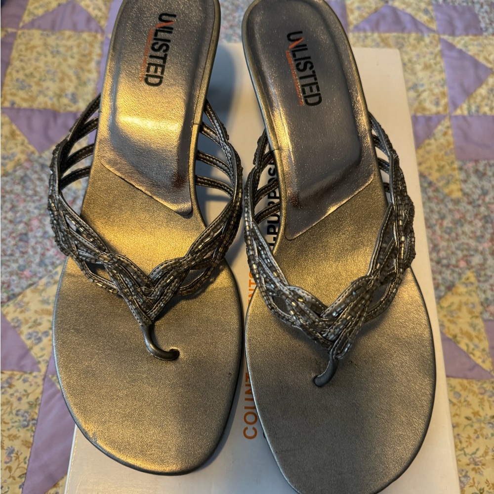 Kenneth Cole Women's Silver Sandals